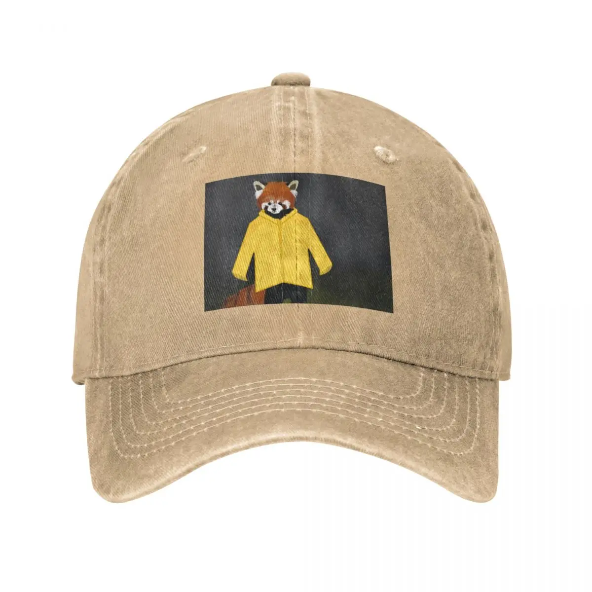 

Red panda in a coat what will he do Cowboy Hat Hat Luxury Brand Man Cap Women'S