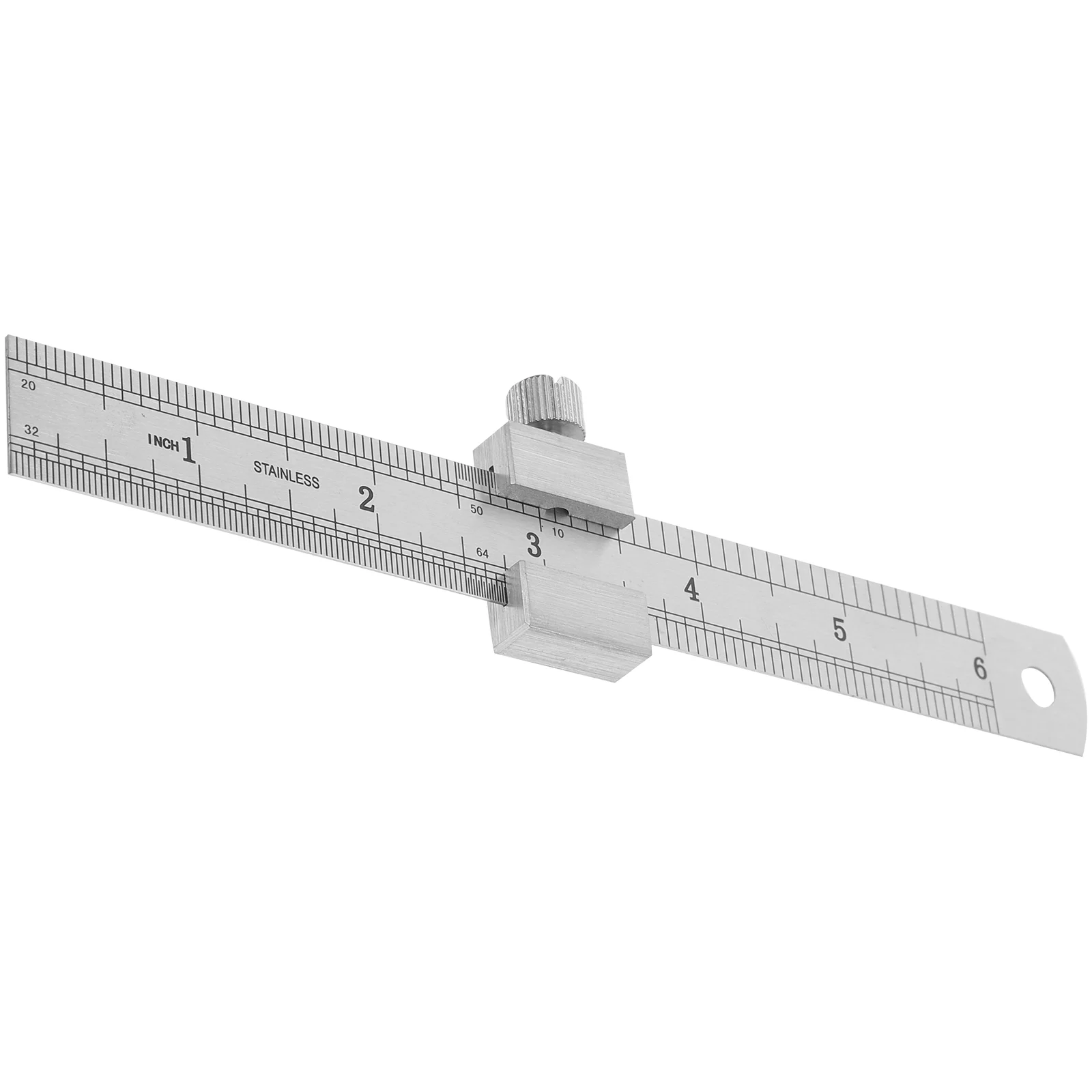 

Ruler Measuring Woodworking Gauge Straight Steel Stainless Scale Rulers Clip Stop Fence Precision Marking Gaps Stopper tool 15cm