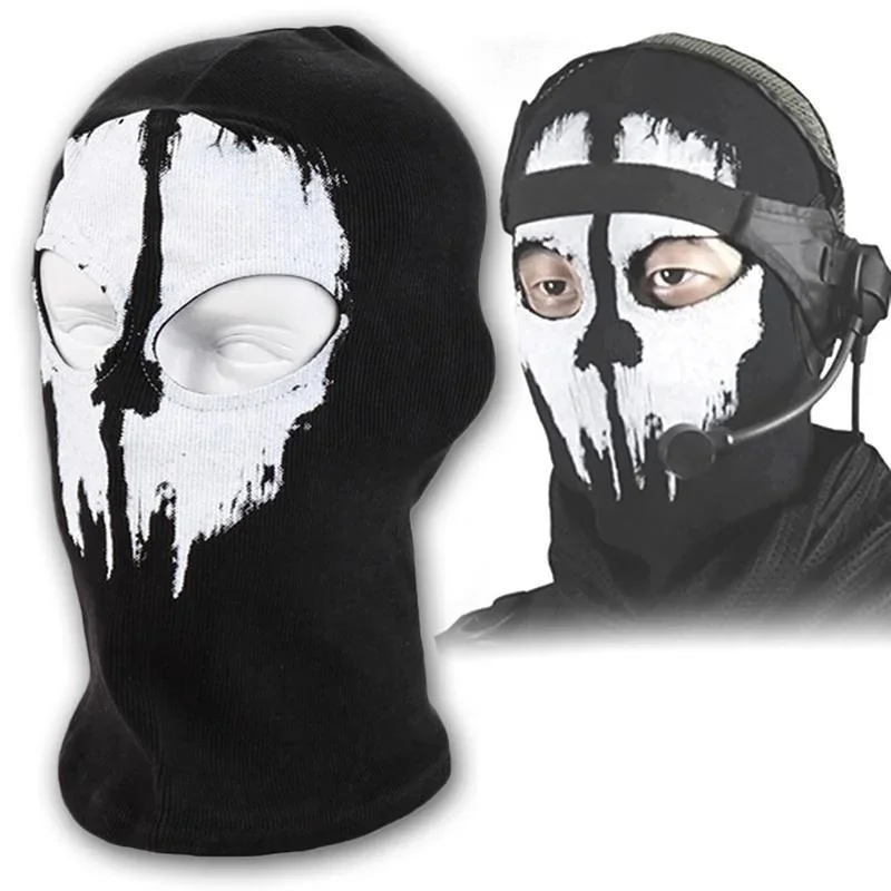 1 Stück Roman Balaclava Ghost Skull Bike Motorrad Helm Kapuze Ski Sport Hals Gesichtsmaske – Detail 3