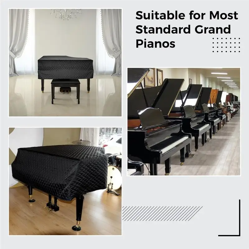 Grand Piano Cover Piano Full Cover Dustproof Soft Nylon Cotton Protective For Most Standard Grand Pianos piano cover