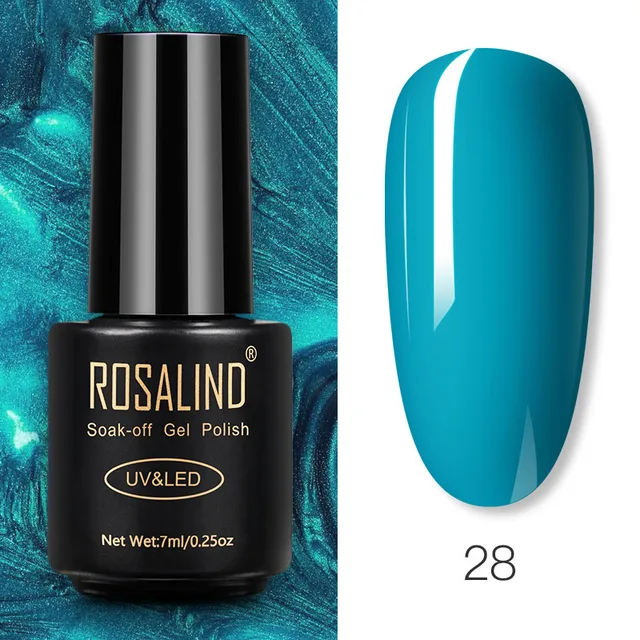 ROSALIND Nail Gel Polish Glitter Series Gel Varnishes All For Manicure Soak Off UV Lamp Nails Art Semi Permanent Gel Polish RA28