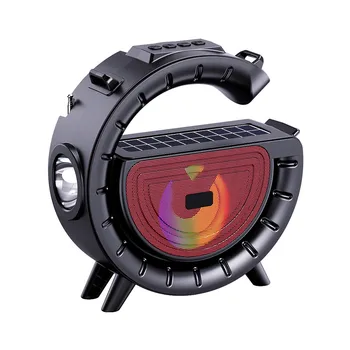 Solar Powered Speaker Flashlight Player Outdoor Convenient Wireless Card Insertion Sound System Desktop G Speaker 3