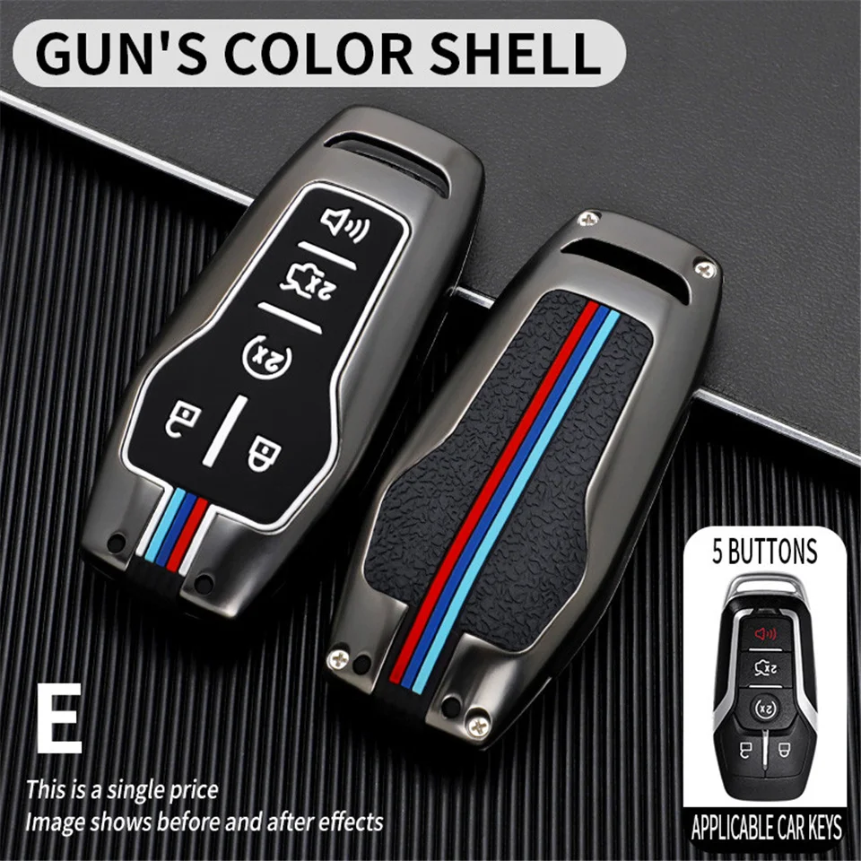 Custodia Cover chiave auto per Ford Fusion Mondeo Mustang F-150 Explorer Edge 2015 2016 2017 2018 Styling portachiavi protezione chiave - S89388544f63d41f388dd7a38a158de64A