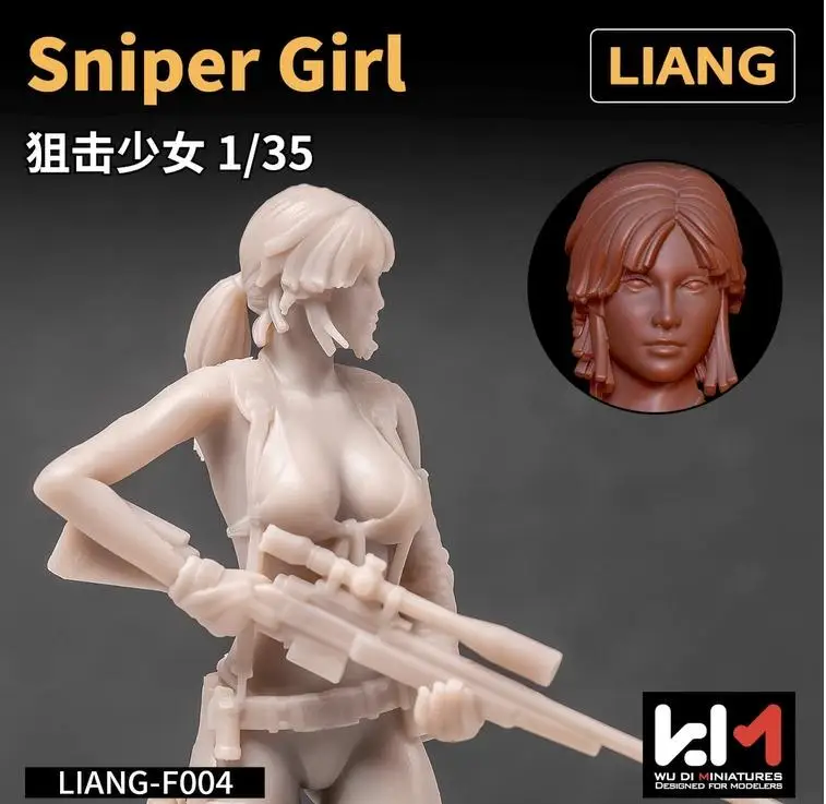 

LIANG LIANG-F004 1/35 Scale Sniper Girl