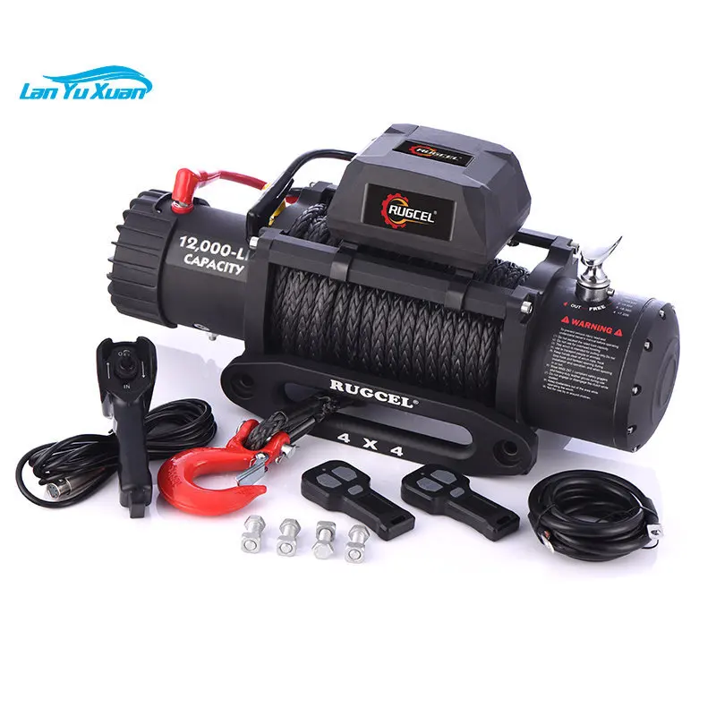 Electric  4x4 Other Winches 12000 lbs boat capstan winch cable puller jeep suv winch atv offroad accessories winch control solenoid relay twin wireless remote kit 12v winch remote contactor car motorcycle off roaders accessories