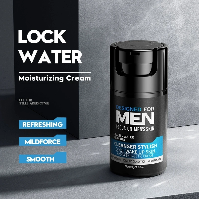 SADOER Men's Skin Care Sets Moisturizing Face Cream Facial Mask Lip Balm Sunscreen Facial Cleanser Eye Cream Men Skin Care Kit