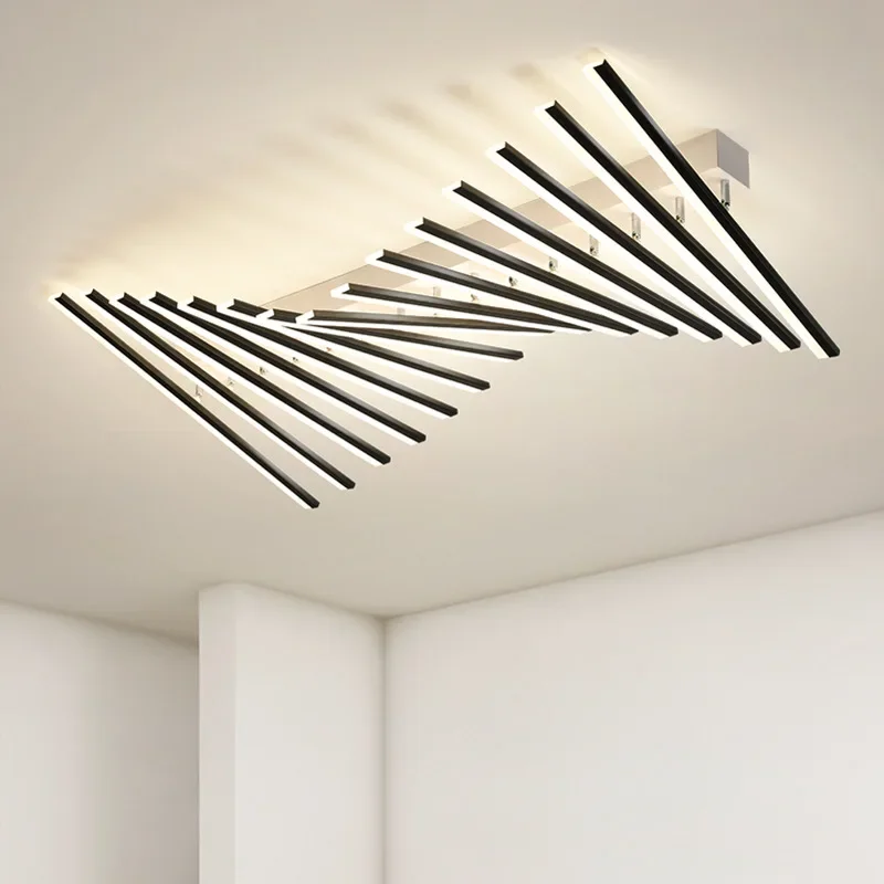 

Modern LED Ceiling Light for Living Dining Room Bedroom Corridor Line Ceiling Chandelier Indoor Home Decor Lighting Fixture