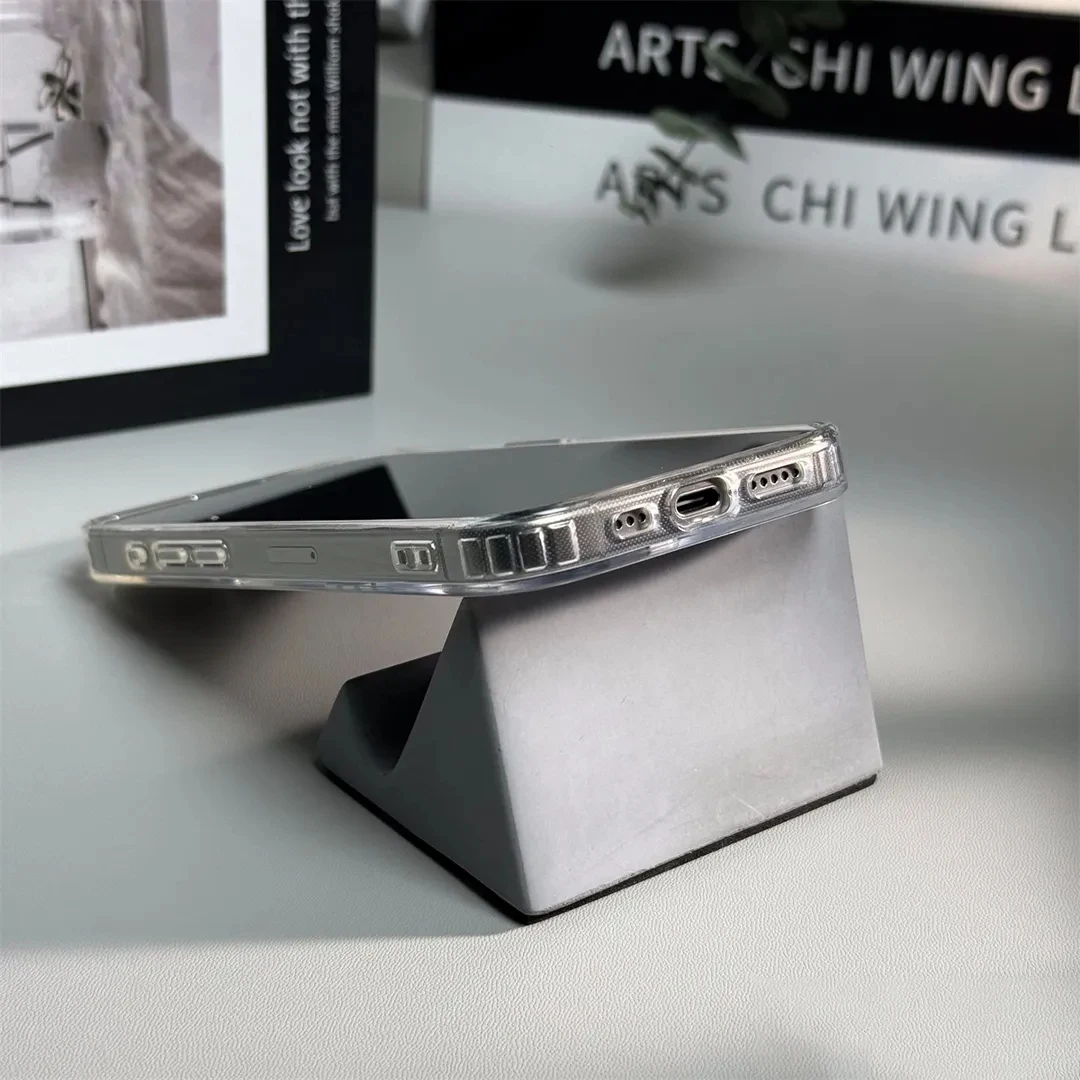 Luxury Matte Translucent Magnetic Wireless Charging Case - Clear Hard Back Cover