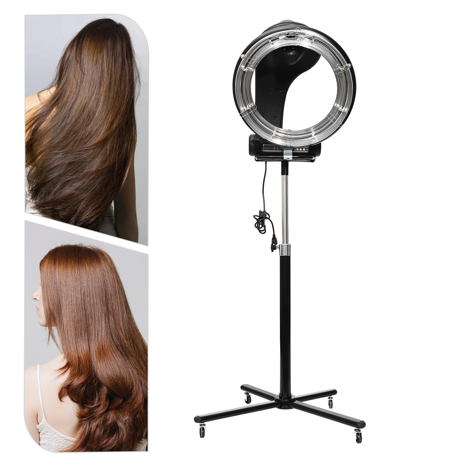 Professional Standing Hair Dryer - 3 in 1 Orbiting Infrared Free Standing Dryer Hair Dryer Accelerator Perm Styling 3