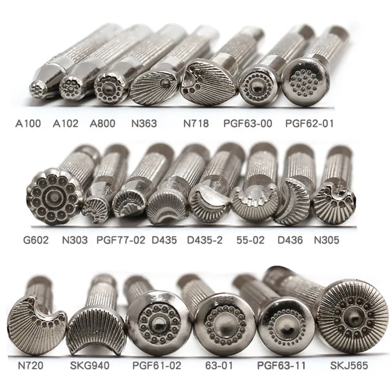 1Pcs DIY Leather Craft Alloy Metal Matting Tool Fishskin Stamps Tool Set Tools For Leather