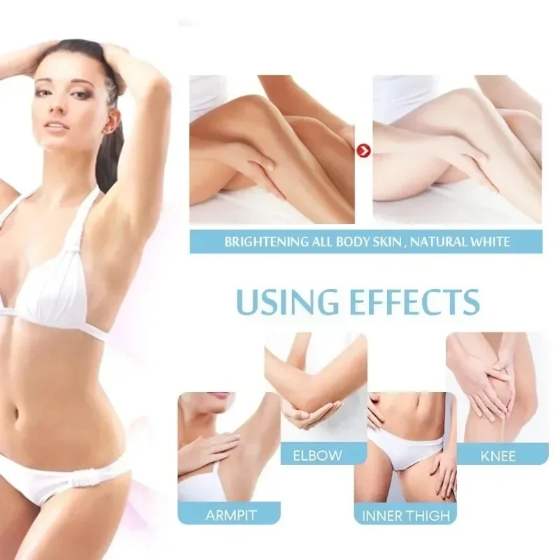 Bleaching Face Body Whitening Cream Retinol Brighten Repair Armpit Elbow Buttock Moisturizing Lightening Intimate Area Skin Care 4