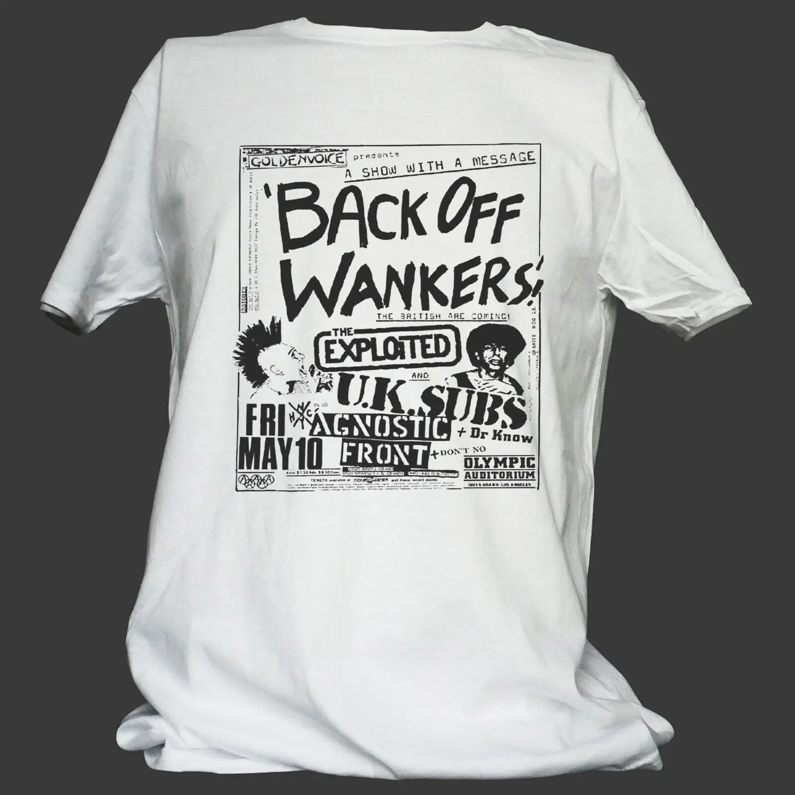 Usato Uk Subs Poster Punk Rock T-Shirt Unisex S-3Xl Maniche Lunghe