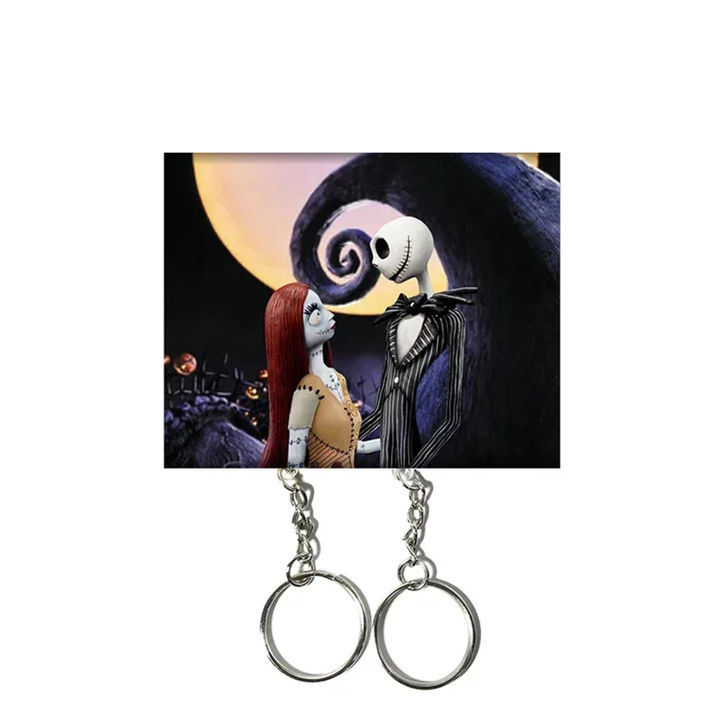 New Couple Keychain Hanger Wall Key Holder Home Decor Cartoon Kawaii Key Pendant Backpack Key Ring Storage Rack For Lover Gifts 5