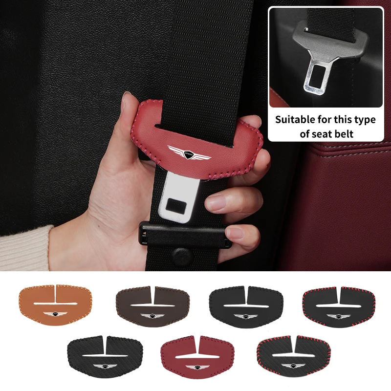 2/5 Pezzi Fibbia Per Cintura Di Sicurezza Per Auto Copertura Protettiva Antigraffio Per Genesis G80 G70 G90 Gv80 G60 G90 Gv60 G60 X Mint