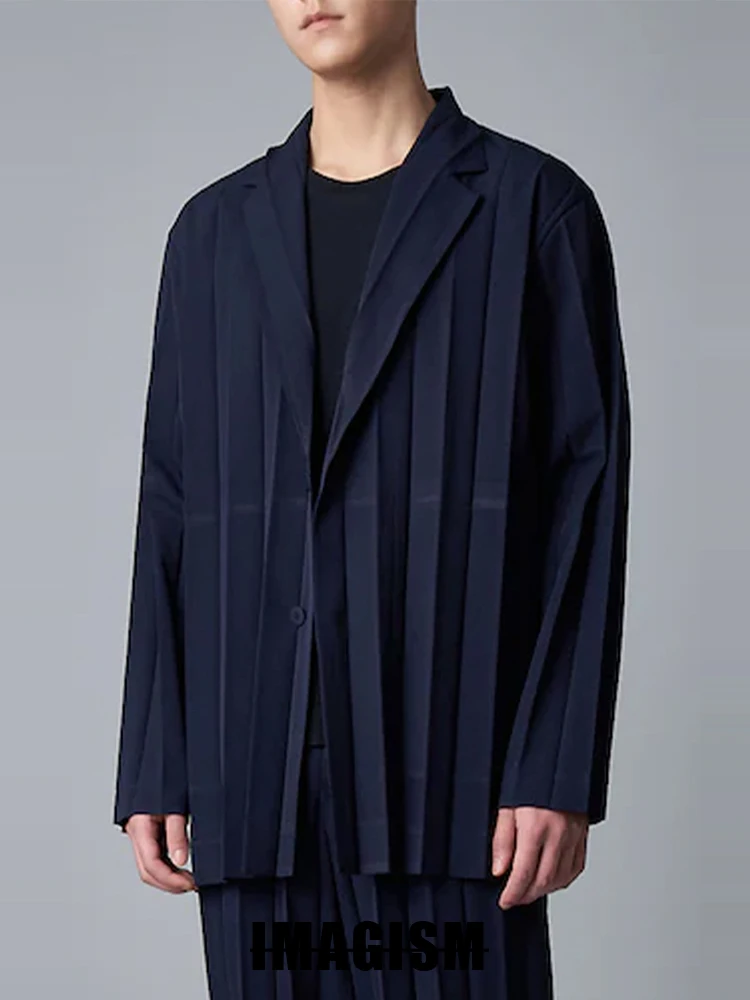 Miyake Fold Autumn And Winter New Niche Design Casual Loose Thin Origami Suit Jacket 4