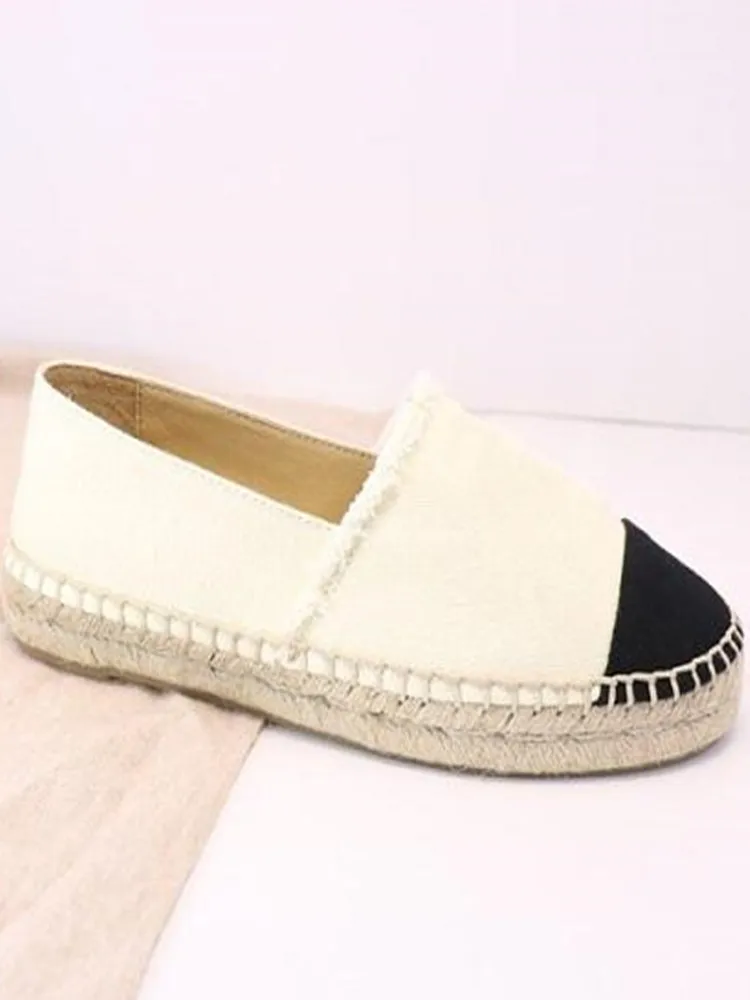 

Fashion stylish espadrilles Canvas Shoes Breathable Casual Loafers flats Ladies Size 42