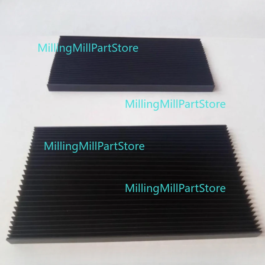 Hot CNC Milling Machine Flexible Guard Dust Cloth Protective Flat Accordion 130-300mm Bellows Dust Cover Tool 1.5M*15mm