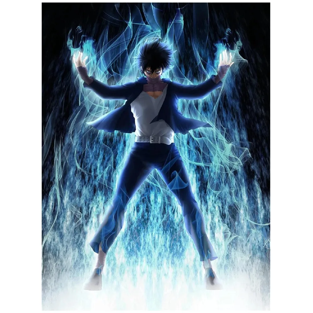 

5D Diy Diamond Painting Anime Dabi Portrait Cartoon Rhinestone Mosaic Diamond Embroidery Cross Stitch Kits Japan Home Decor Gift