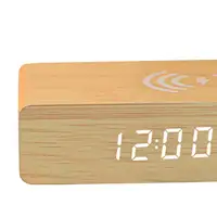 Ireless Charging Alarm Clock With 3-level Brightness Led Display  Digital Alarm Clock For Bedroom, Apartment & Desk | Easy Snooz 5