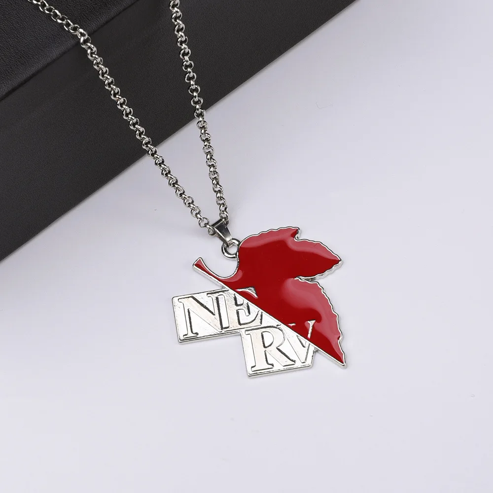 2025 New Anime EVA NERV Figure model maple leaves necklace
