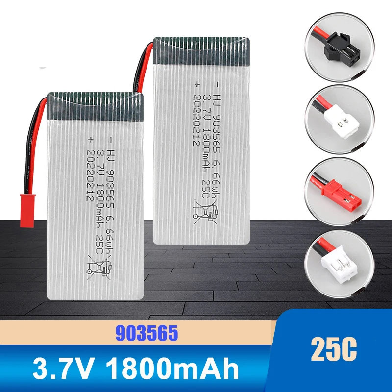 3.7V 1800mAh 903565 batterie al litio polimeriche per aeromodelli