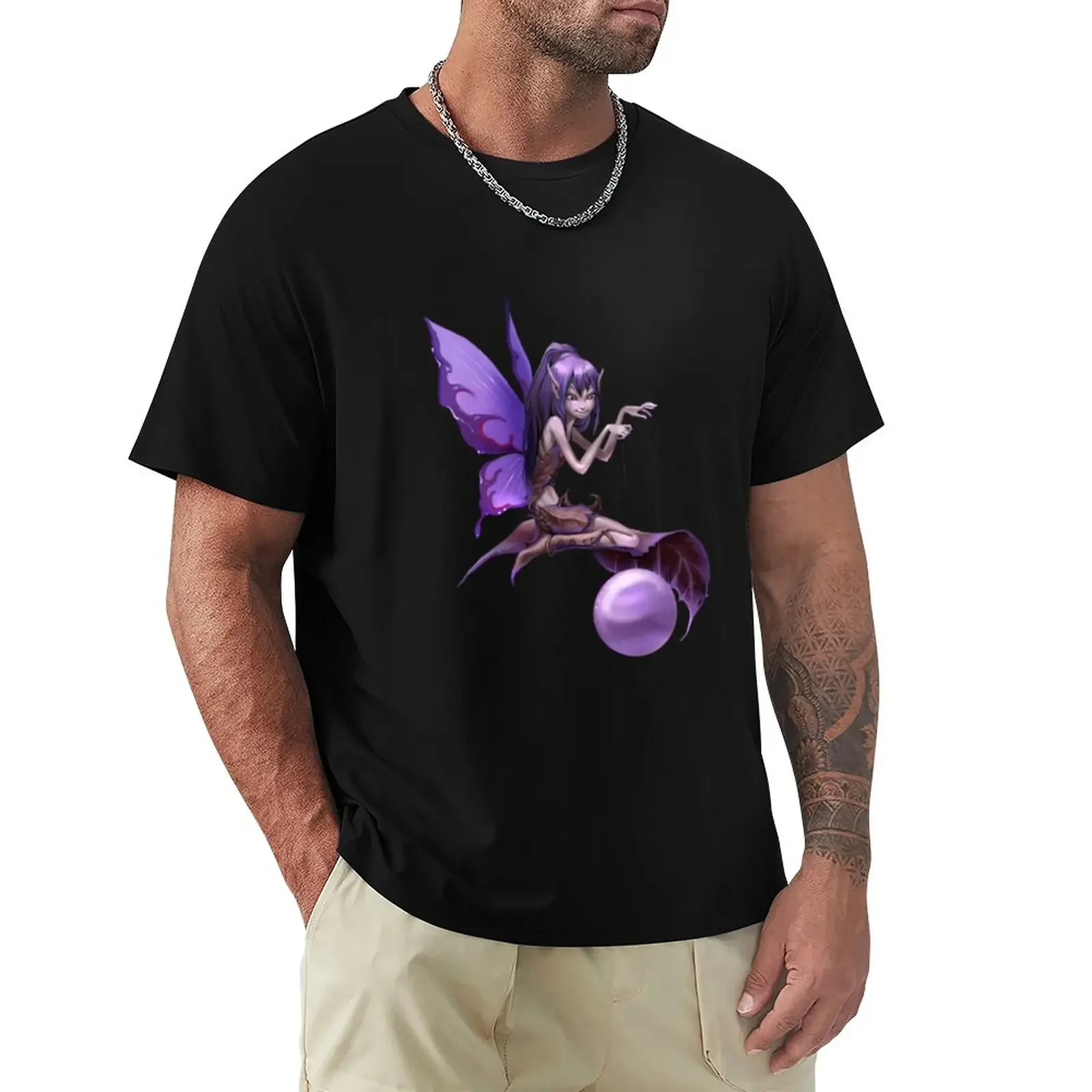 

purple trick fairy T-Shirt quick drying quick-drying boys animal print heavyweights men workout shirt