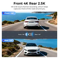 AZDOME M550 Pro 5.8Ghz WiFi 2/3 Channel Dash Cam 4K+2.5K Built-in GPS 3.19" IPS Screen Car DVR IR Night Vision 24H Parking Mode - Image 2