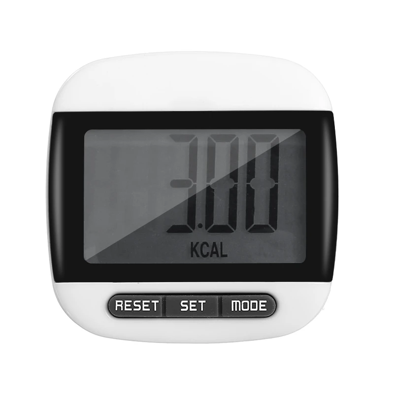 1pc Large Lcd Waterproof Step Pedometer Sport Calorie Counter Walking