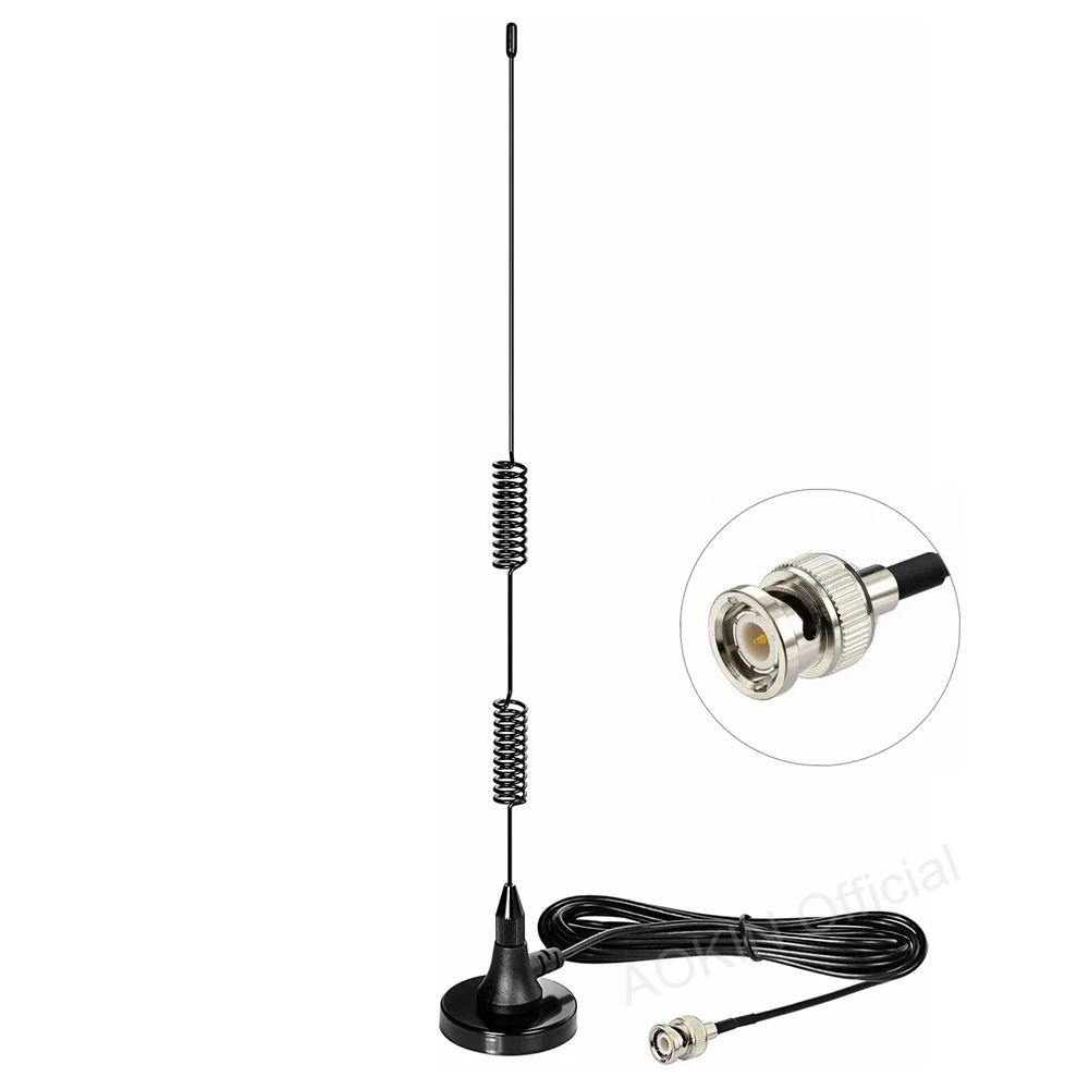 201300mhz Scanner Antenna Radio Base Antenna Hf Vhf Uhf Radio Bnc Male Antenna For