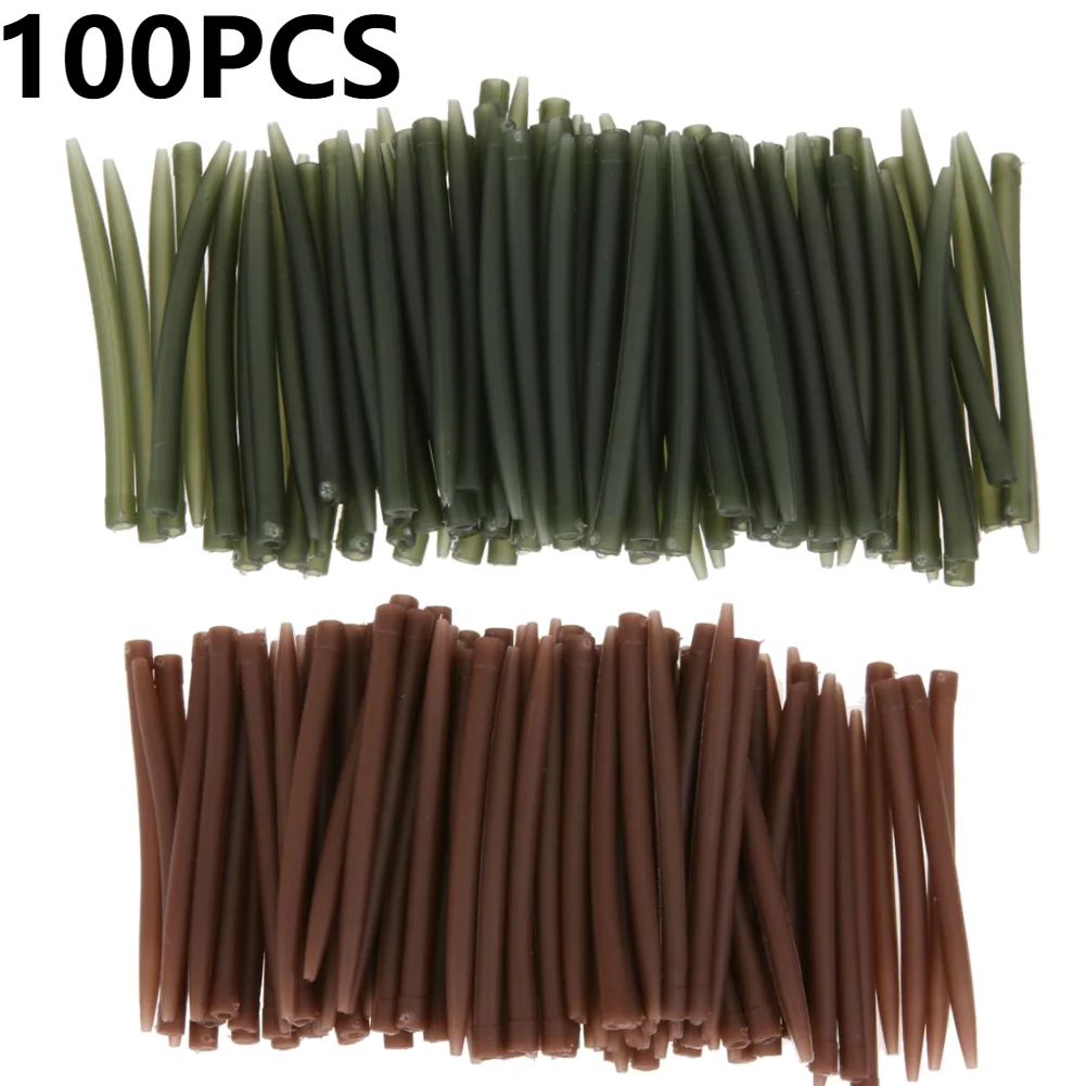 20-100PC Terminal Carp Fishing Anti Tangle Sleeves Connect Fishing Hook Rubber Tip Tube Positioner Terminal Tackles fishing tools fishing accessories fishing tool fishing tackle fishing hook fishing hook tube