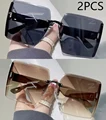 2PCS black brown