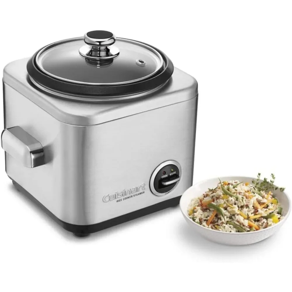 4 Cup Rice Cooker, Stainless Steel Exterior, Traditional Lever Control with Warm and Cook Settings, Warm Cook Indicator Lights 6