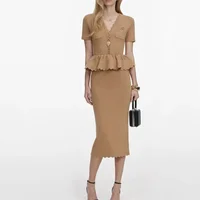 2026 Summer Women's Clothing: Ruffled Dress, V-neck, Elegant Women's Long Dress, Y2K New Fashion Party Bodycon Dress bra