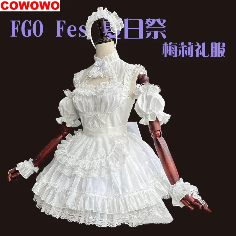 

COWOWO Anime Fate/Grand Order FGO Melly Game Suit Elegant Dress Cosplay Costume Halloween Party Role Play Outfit Women