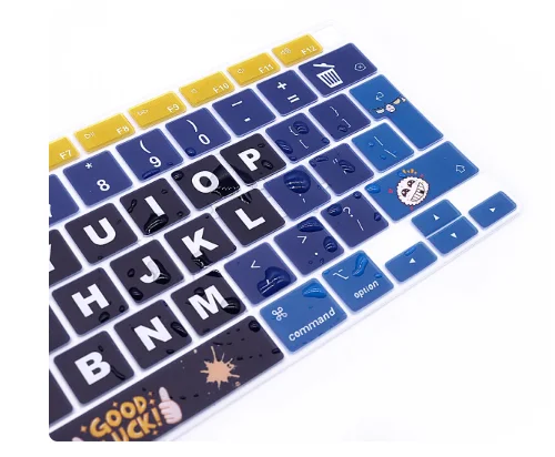 Silicone Keyboard Cover Skin for Apple MacBook Air 13.3 inch Model: A2179 A2337 M1 Chip with Touch ID EU Layout Protector