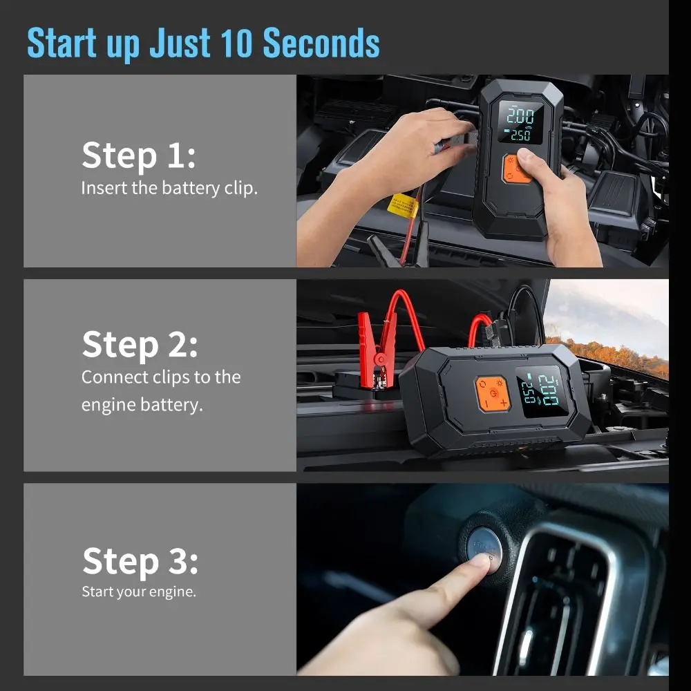 �������� 4 in 1 ���� ���� ��Ÿ�� ���� ���� ���� 6000mAh 12V ������ ���� ���� ��� ���� ���� �޴�� �ڵ��� Ÿ�̾� ���÷�����