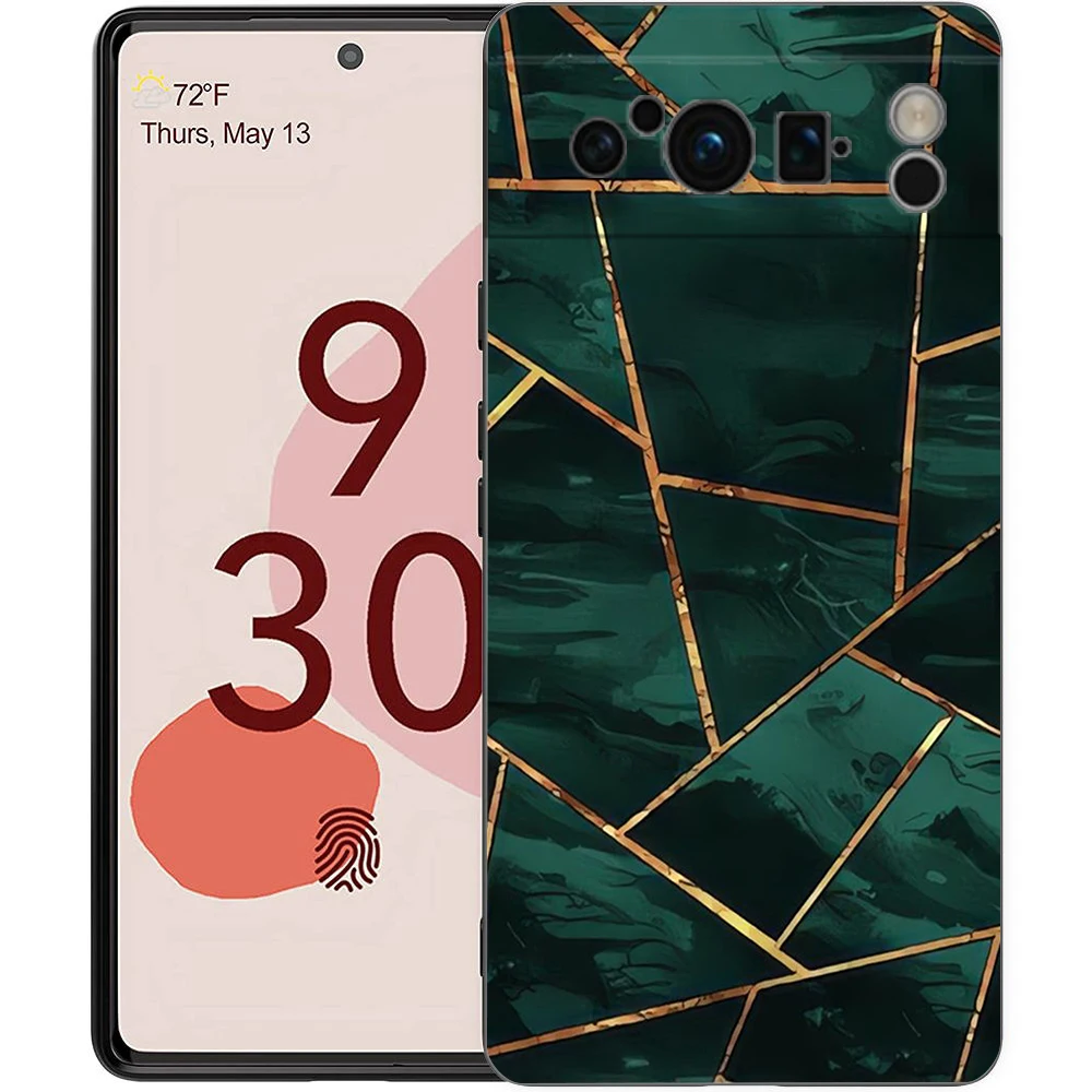 Geometry Marble Design Soft TPU Phone Case Cover