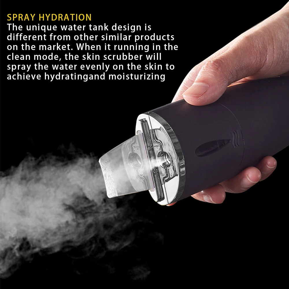 Facial skin scrubber ultrasonic shovel cleanser cleans dead skin exfoliating cavitation deep facial cleansing EMS skincare lesen