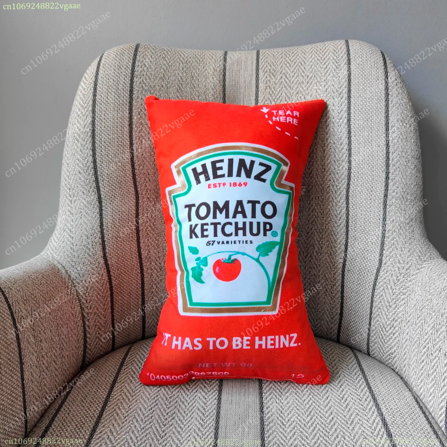 Funny Heinz Tomato Ketchup Pillowcase Bedroom Cushion Cover Sofa Cushions Bed Pillows Cover 40x60cm Pillow Case Car Office Seat 2