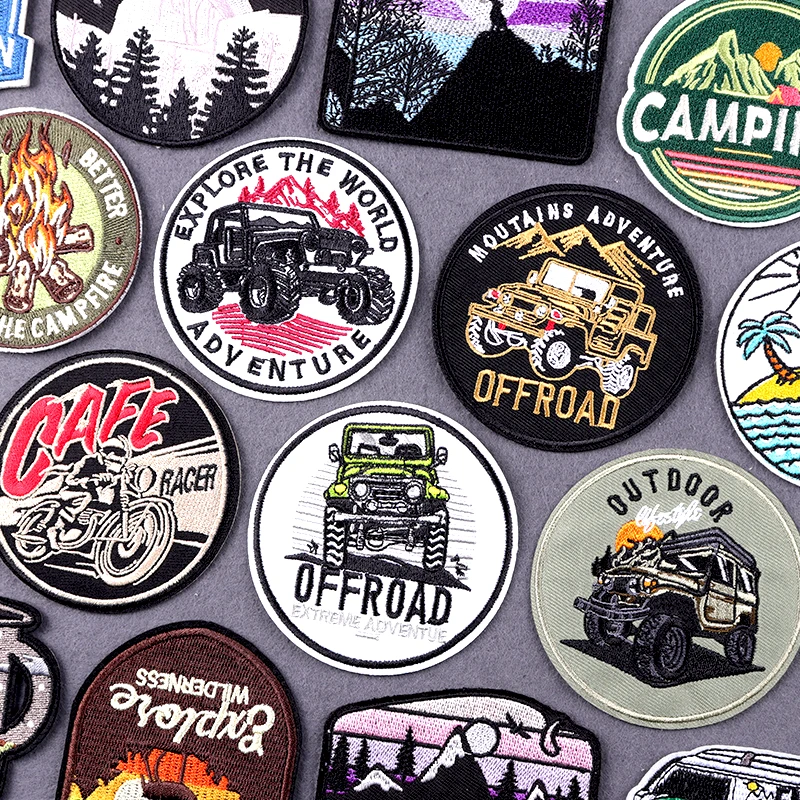 Patches Camping Nature Adventure Iron on Patches for Jackets, Mountain  Embroidery Patch Wilderness , Patches Gift 