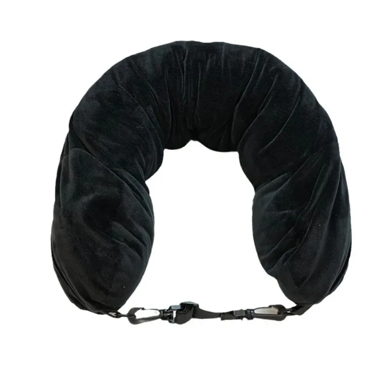 Adjustable Travel Pillow with Storage Pouch - Comfortable & Lightweight Neck Support
