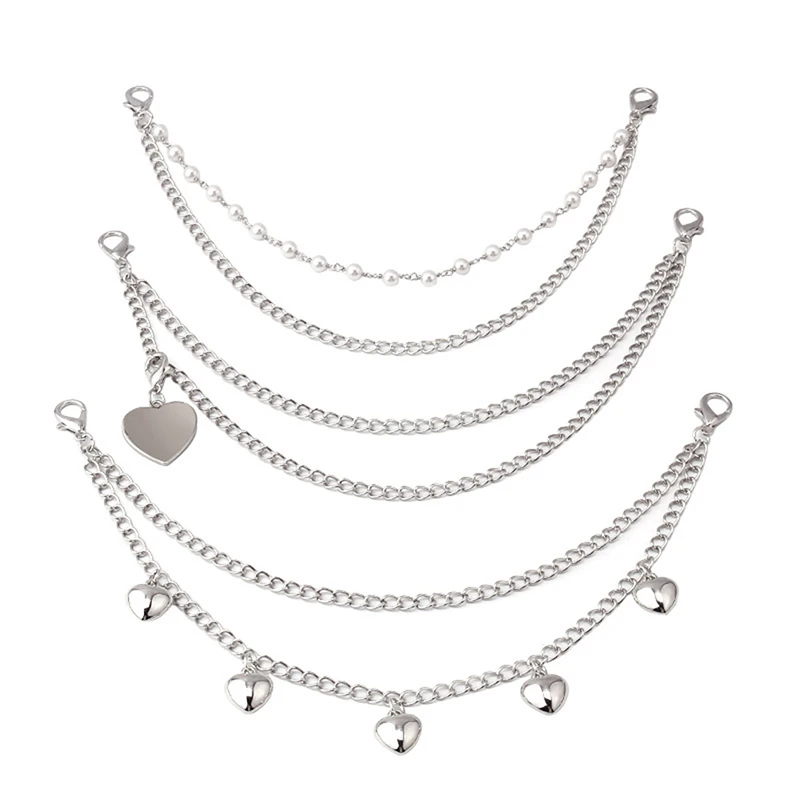 Shoulder Bag Chain Straps Multi-layer Metal Chain DIY Personality Butterfly Heart Star Pendant Accessories
