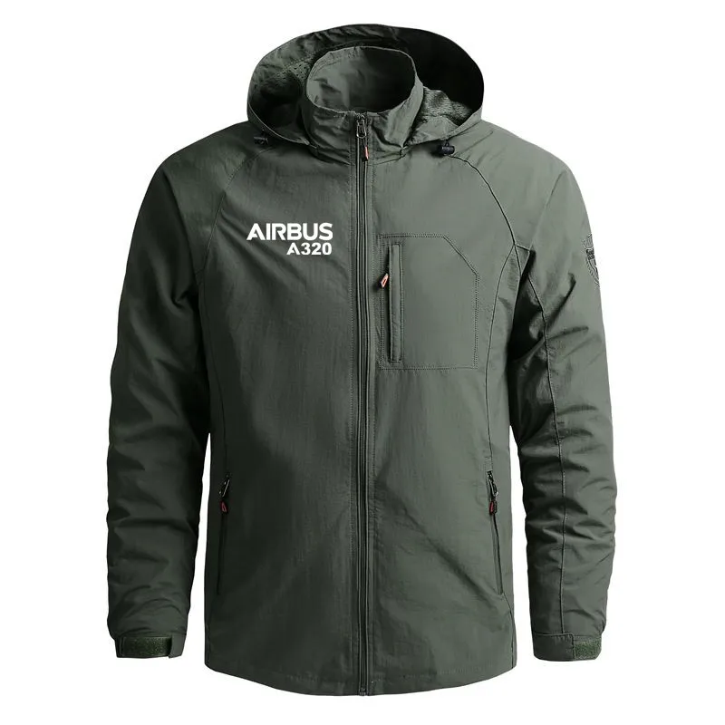 New Pilots Airbus A320 Outerwear Casual Hooded Flight Aviation Windbreakers Lightweight Men Jackets Coats 4