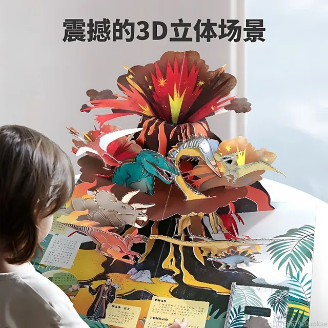 Livro Pop-up 3D: Os Segredos dos Dinossauros