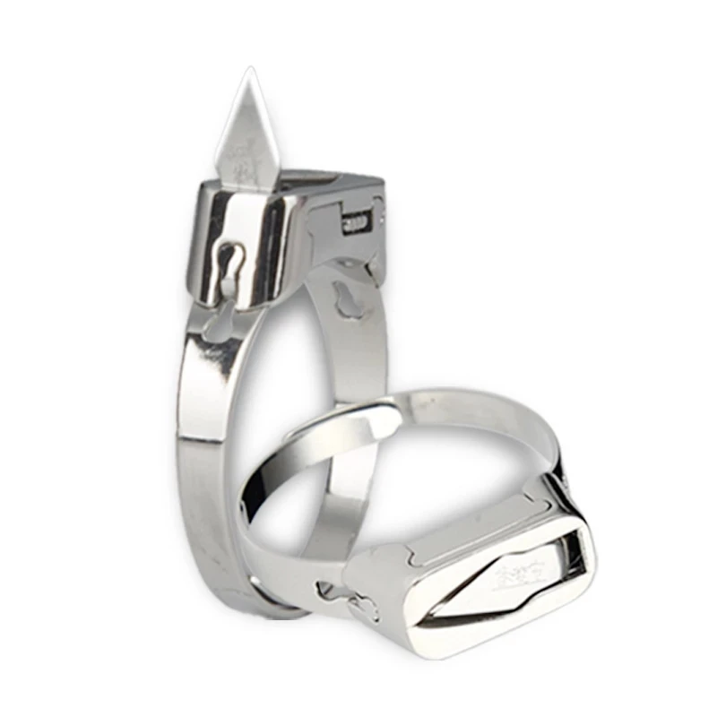 Stainless Steel Self defense Ring Hidden Knife Blade Adjustable Rings