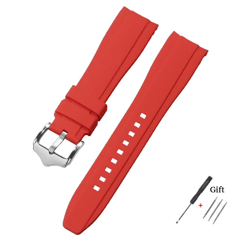 Deluxe Curved Silicone Strap - High-Quality Waterproof Replacement Band