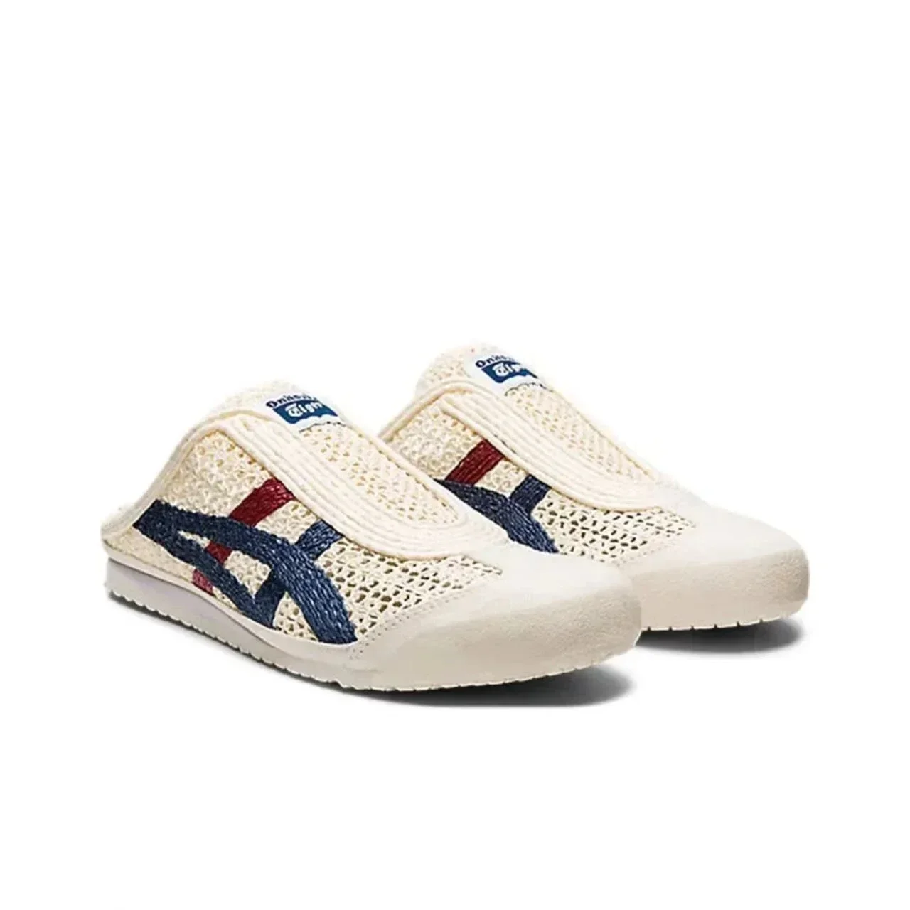 Low Top Semi Slippers Onitsuka Tiger Sabot Unisex Black Lightweight Low-Top Half Slippers