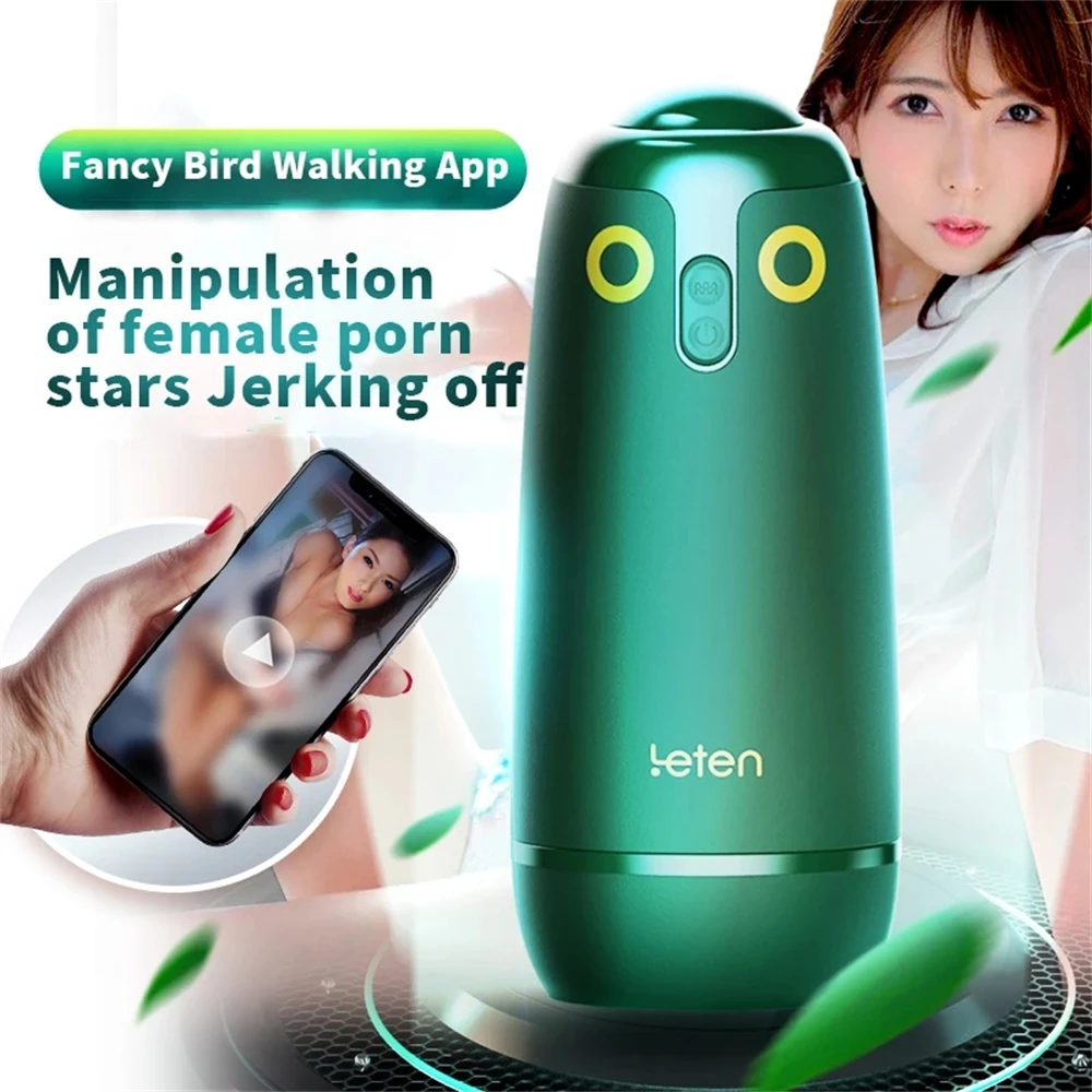 Walking Birds Leten Vibrator Masturbators Cup Sexy Toys For Men Vacuum APP Fully Automatic Telescop_voghion.com