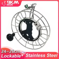 9KM Silent Bearing Kite Reel Winder 24cm 26cm Adult Outdoor Lockable Kite Handle Flying Sports Tools Stainless Steel 1