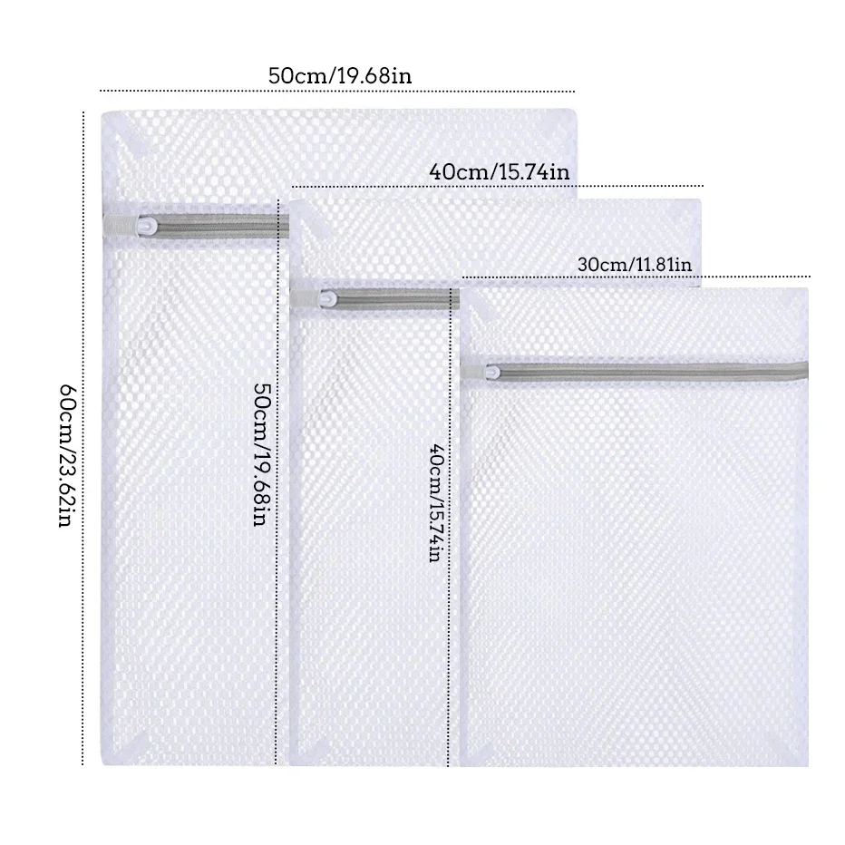 Honeycomb Grid Laundry Bag Shoe Washing Bag Lingerie Delicate Clothing Dirty Laundry Basket Clothes Organizer Mesh Fabric Home 4